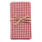 Bell Check napkin set of four